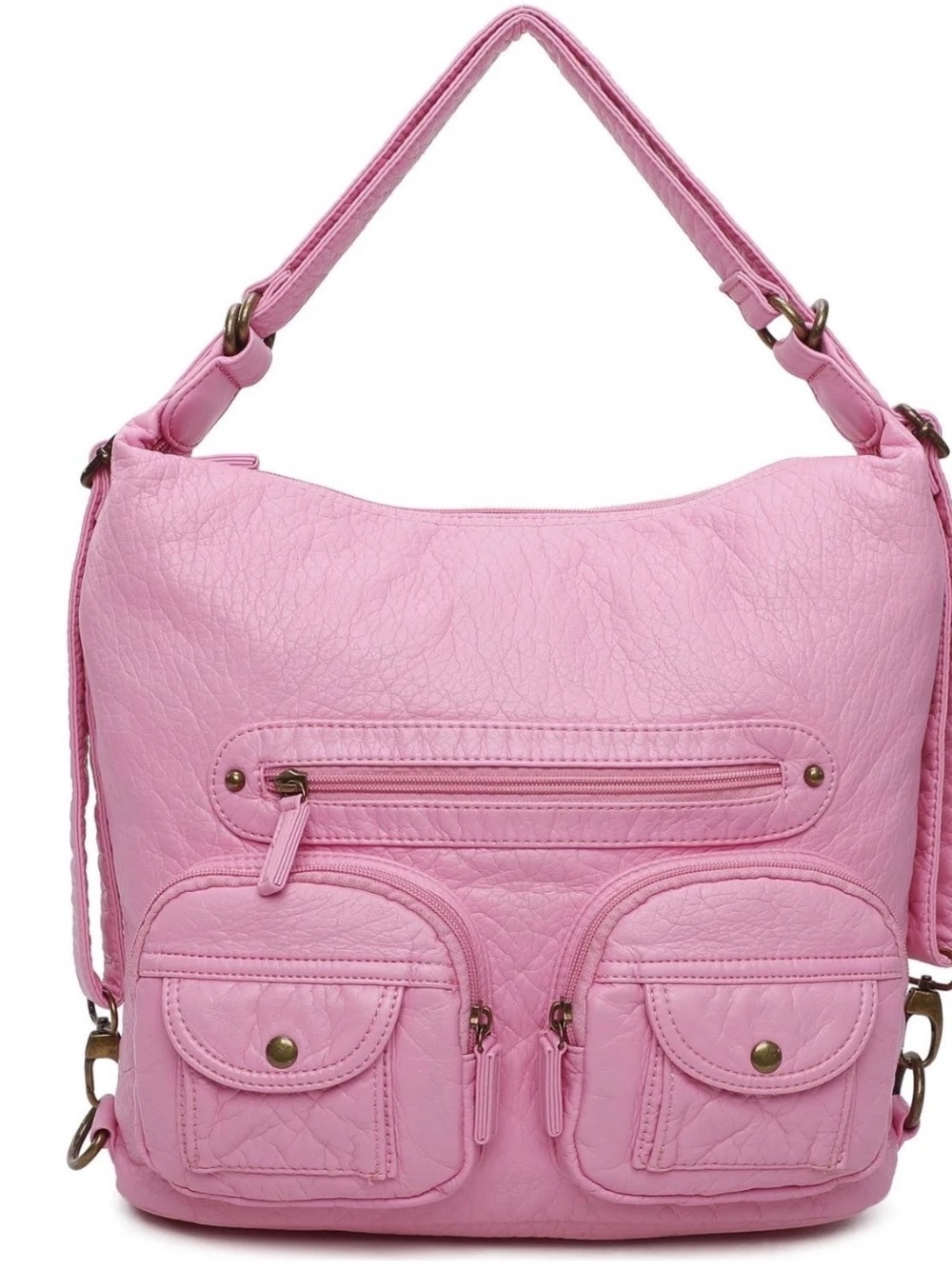 Ampere Creations Vegan Leather Back pack Shoulder crossbody 3 n1